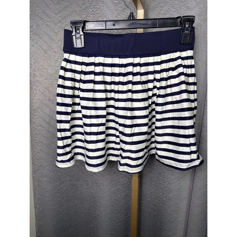 Kate Spade‎ New York Striped Mini Skirt Women's Small Blue White NWT